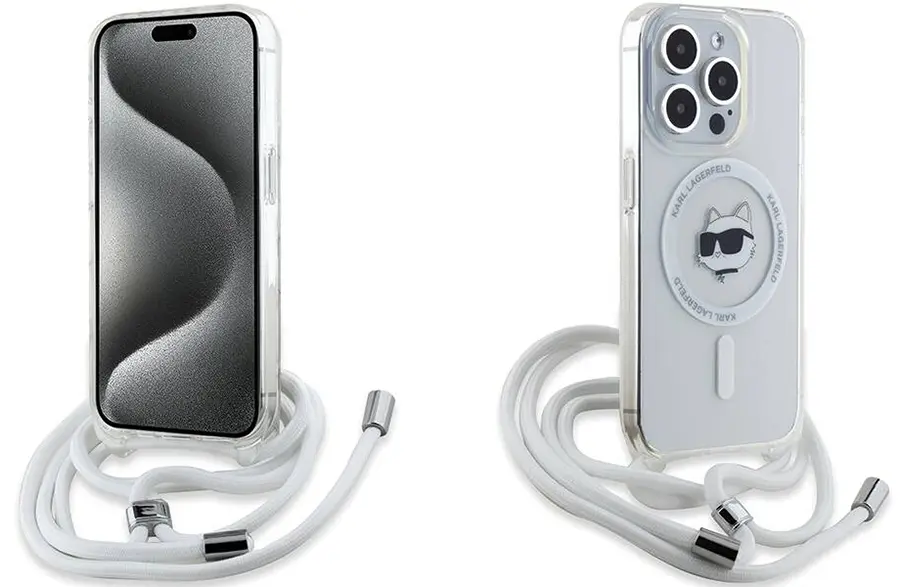 Etui Karl Lagerfeld HardCase IML Choupette MagSafe do iPhone 15 Pro przezroczyste